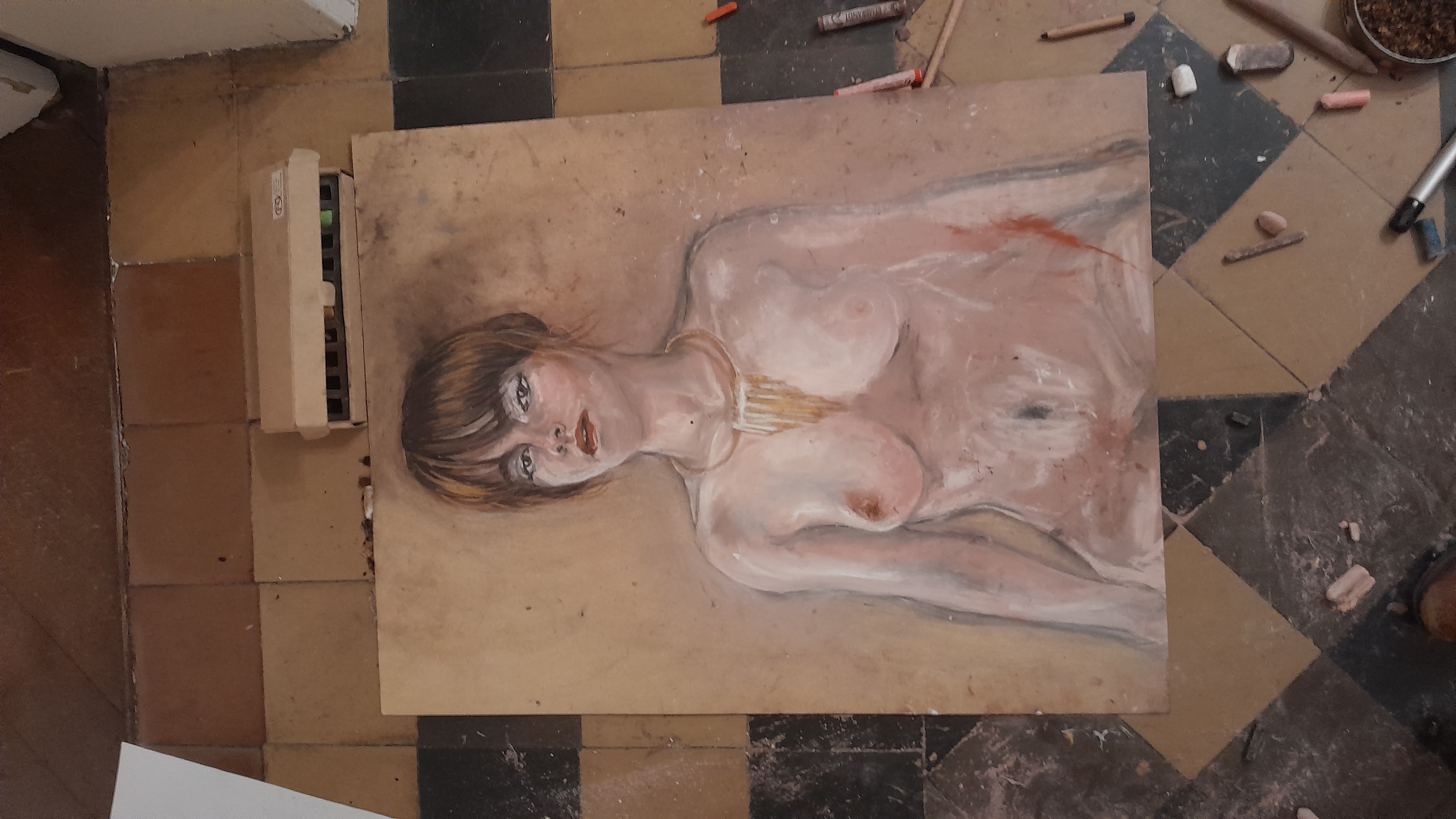 Portrait au pastel II